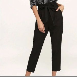 Express High Waisted Bow Tie Trousers